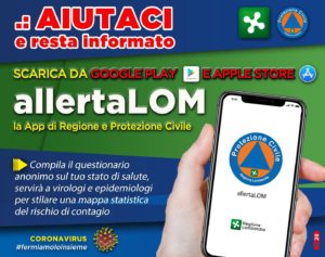 CORONAVIRUS, l’app AllertaLOM per monitorare il contagio