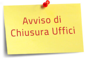 Chiusura anticipata ufficio URP lunedi 22 Gennaio 2024